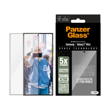 PanzerGlass Ceramic Screen Protector for Samsung Galaxy S25 Ultra- Clear